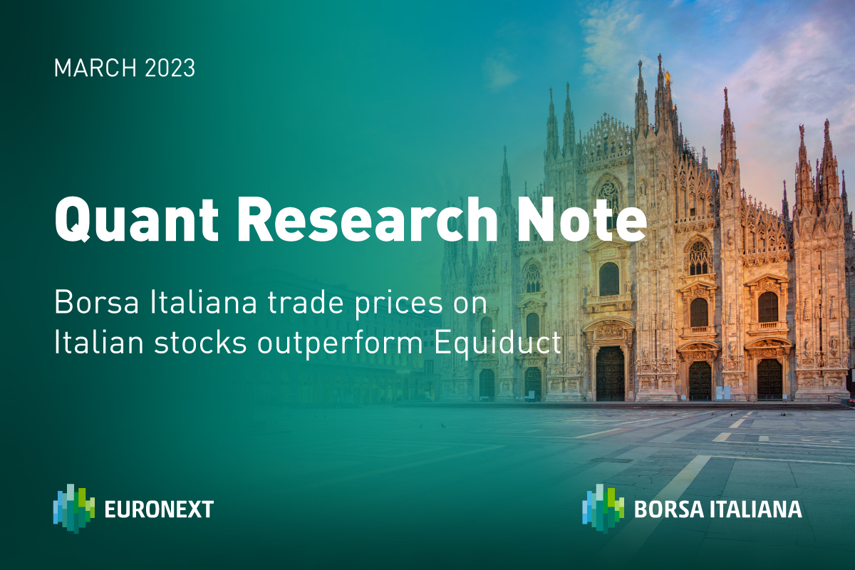 Call out image - Borsa Italiana trade prices outperform Equiduct