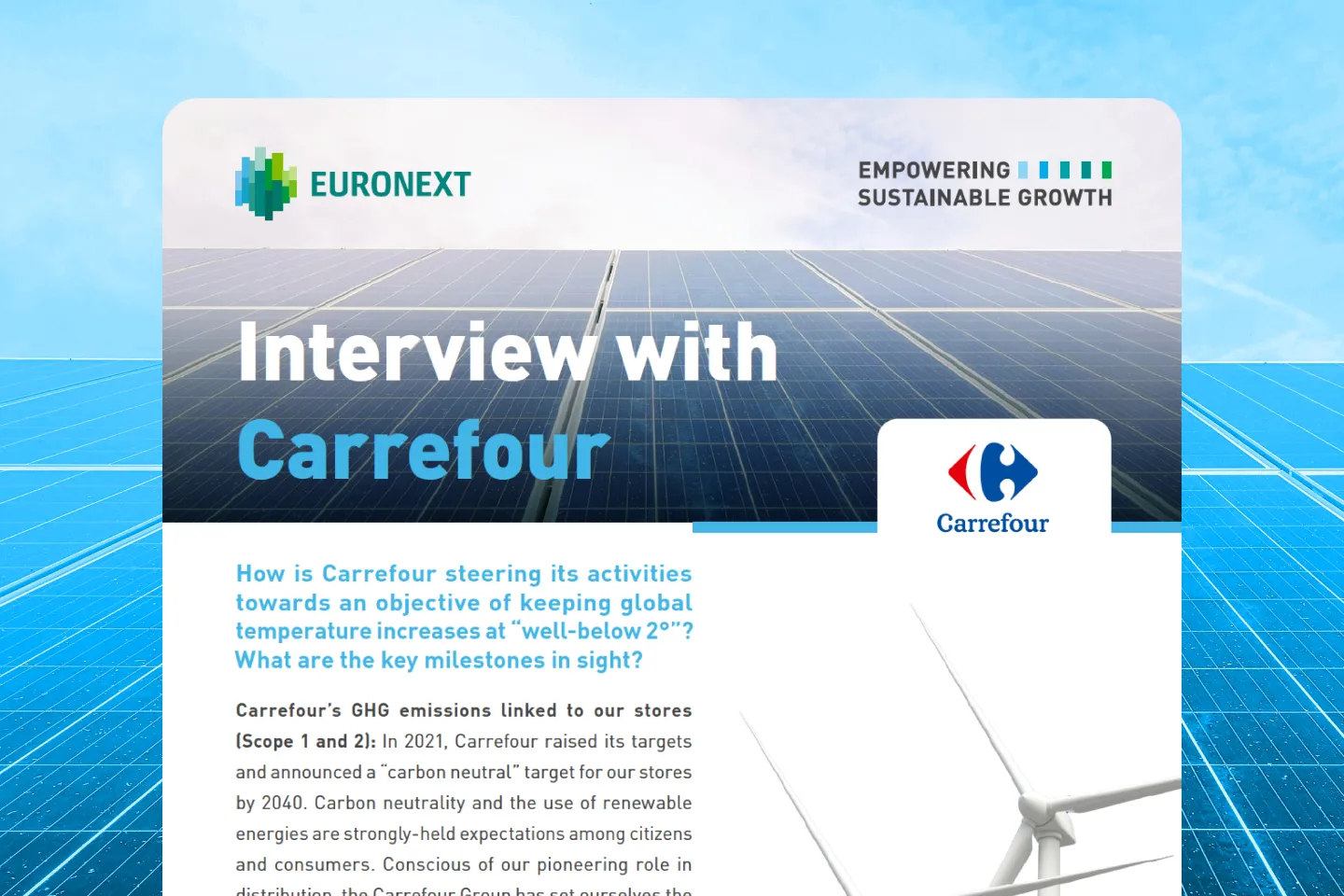 carrefour interview