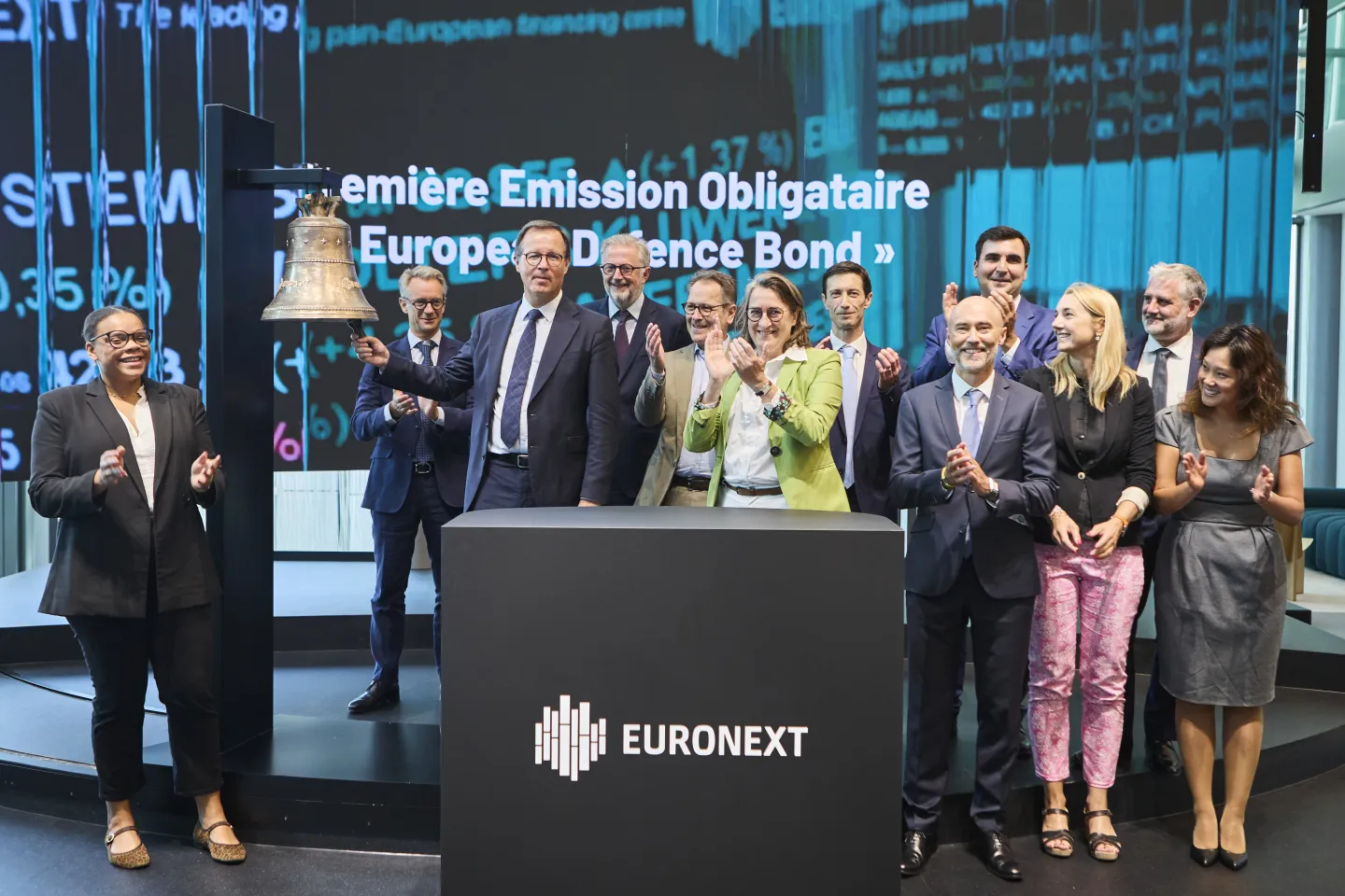 Euronext_Bell ceremony_BPCE_European Defence Bond