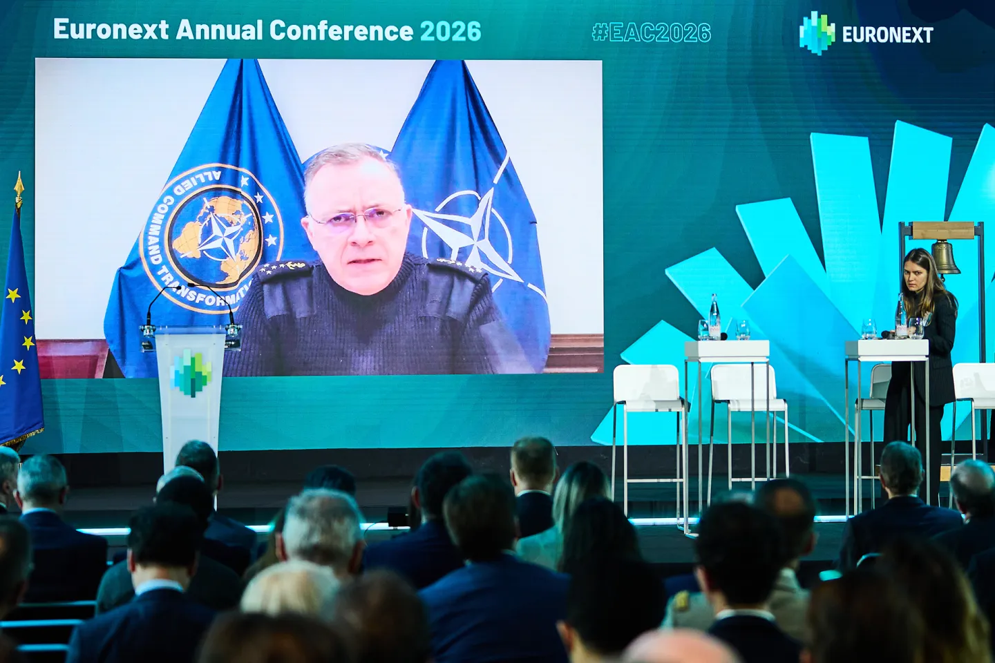 Admiral Pierre Vandier, Supreme Allied Commander Transformation at NATO opens the panel on European strategic autonomy