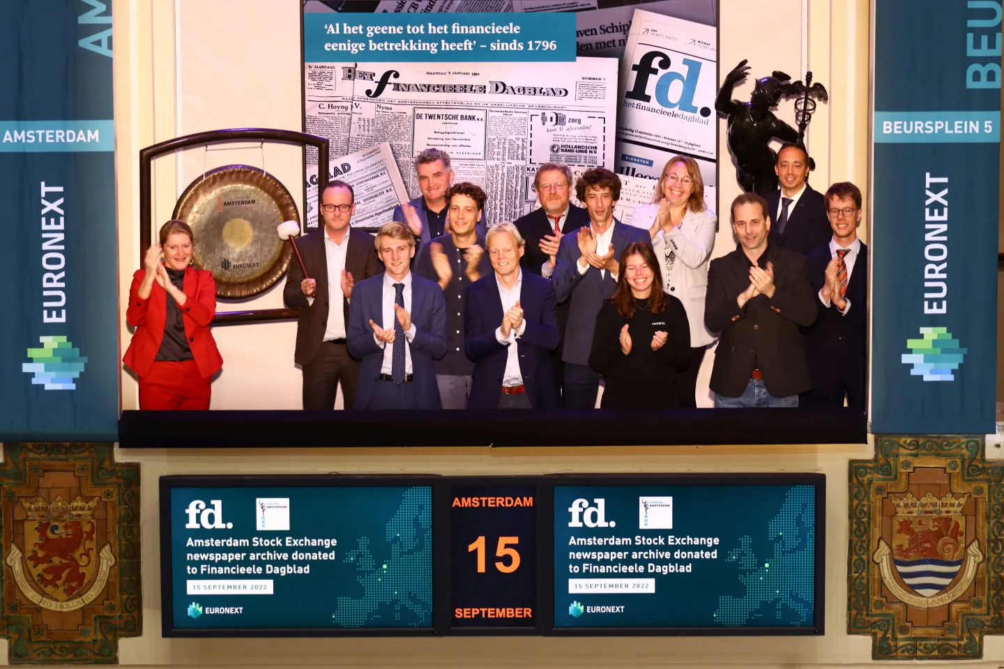 Het Financieele Dagblad - Euronext Amsterdam Gong