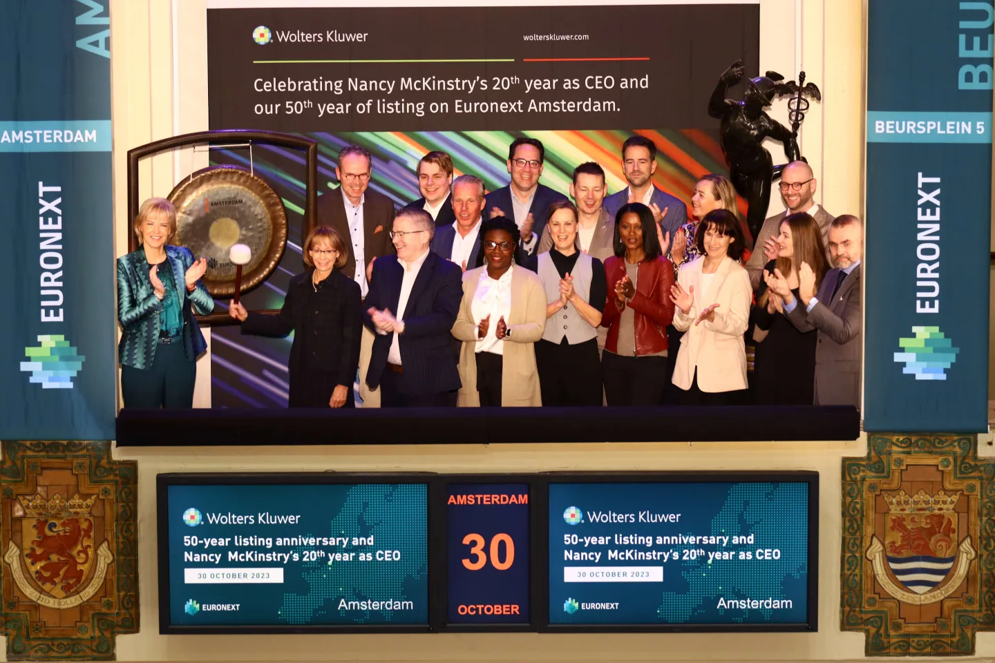 50-year listing anniversary of Wolters Kluwer - Euronext Amsterdam