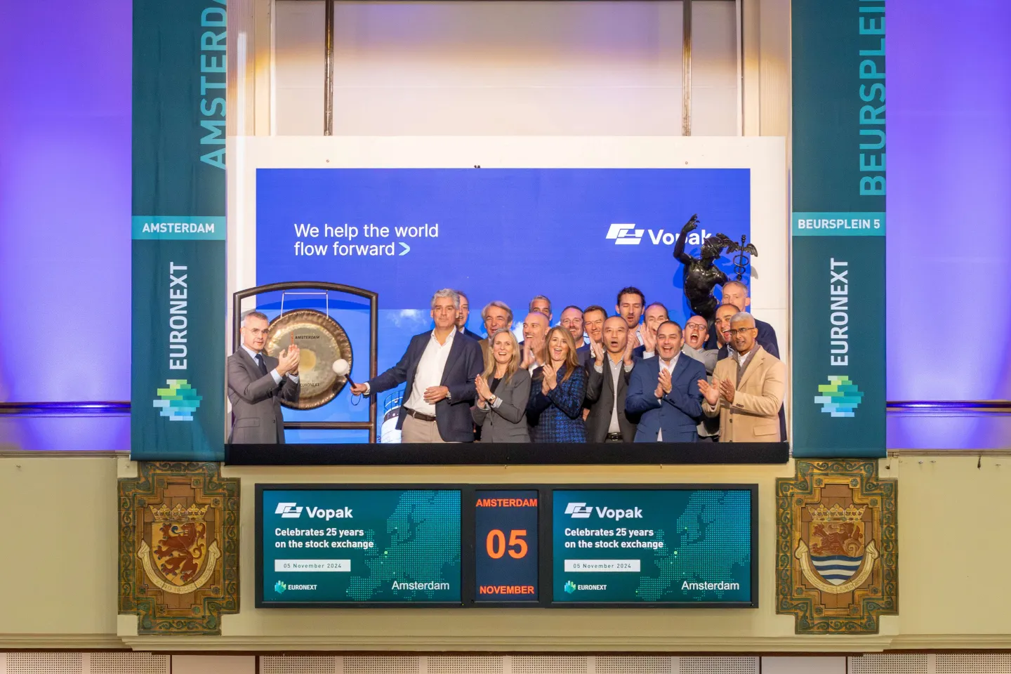 25th listing anniversary Royal Vopak - Euronext Amsterdam
