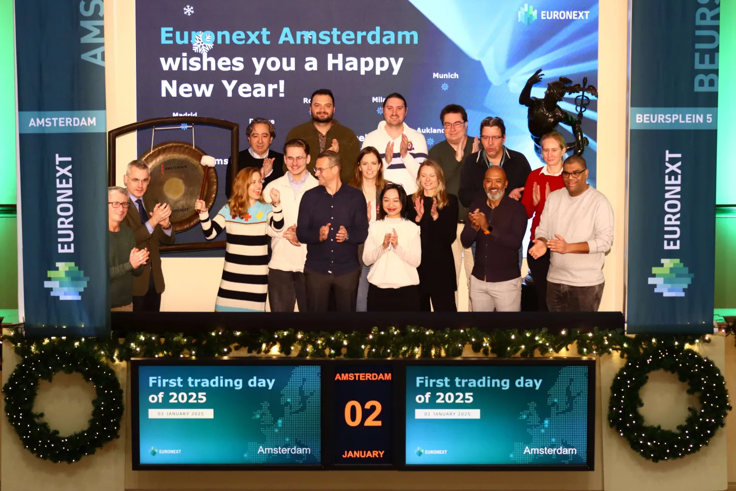 First day of trading - Euronext Amsterdam