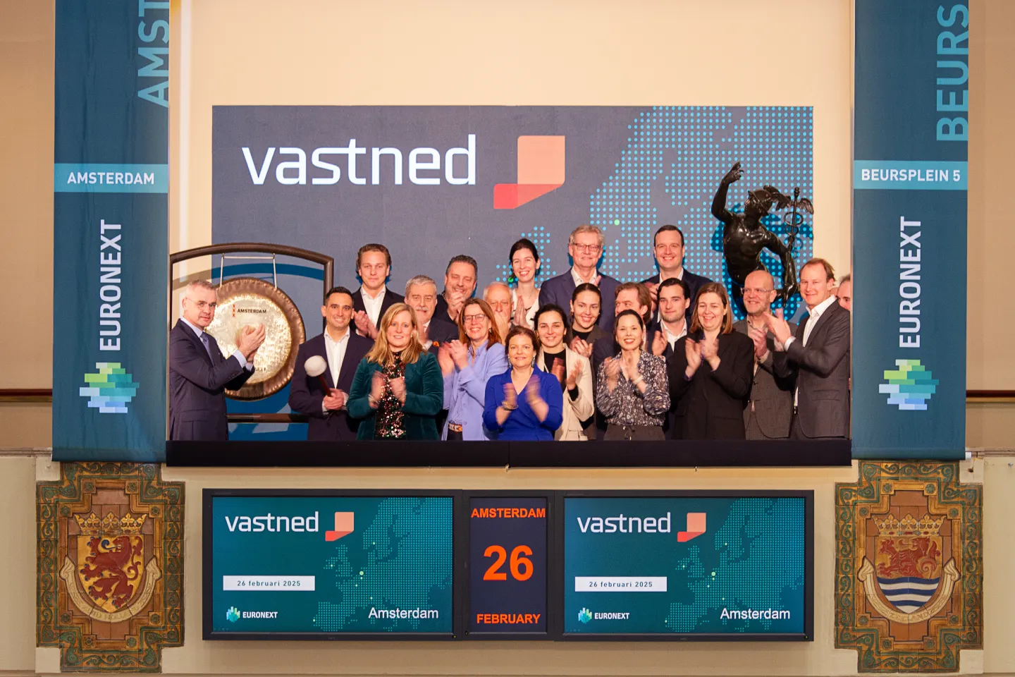20250226 Euronext Amsterdam - Gongceremonie Vastned