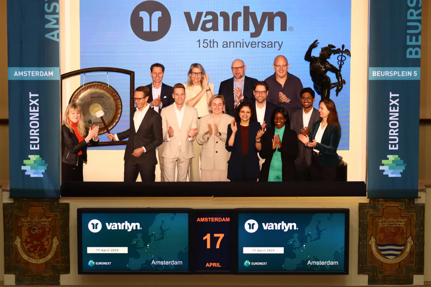 15th anniversary Varrlyn - Euronext Amsterdam