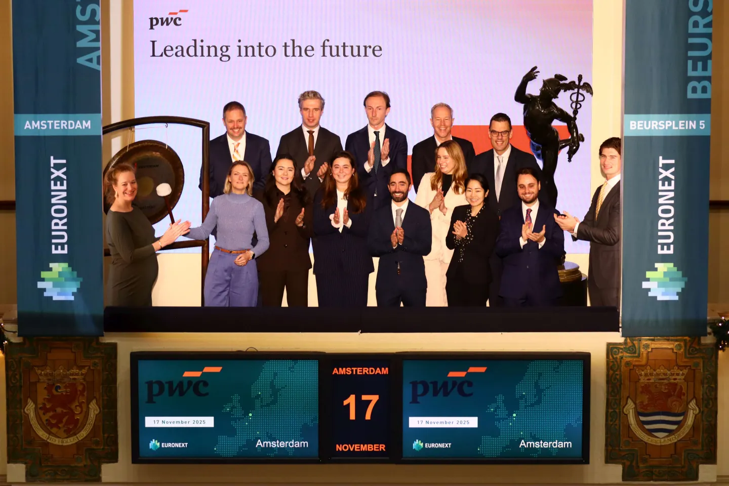 PwC Netherlands celebrates partnership with Euronext Amsterdam