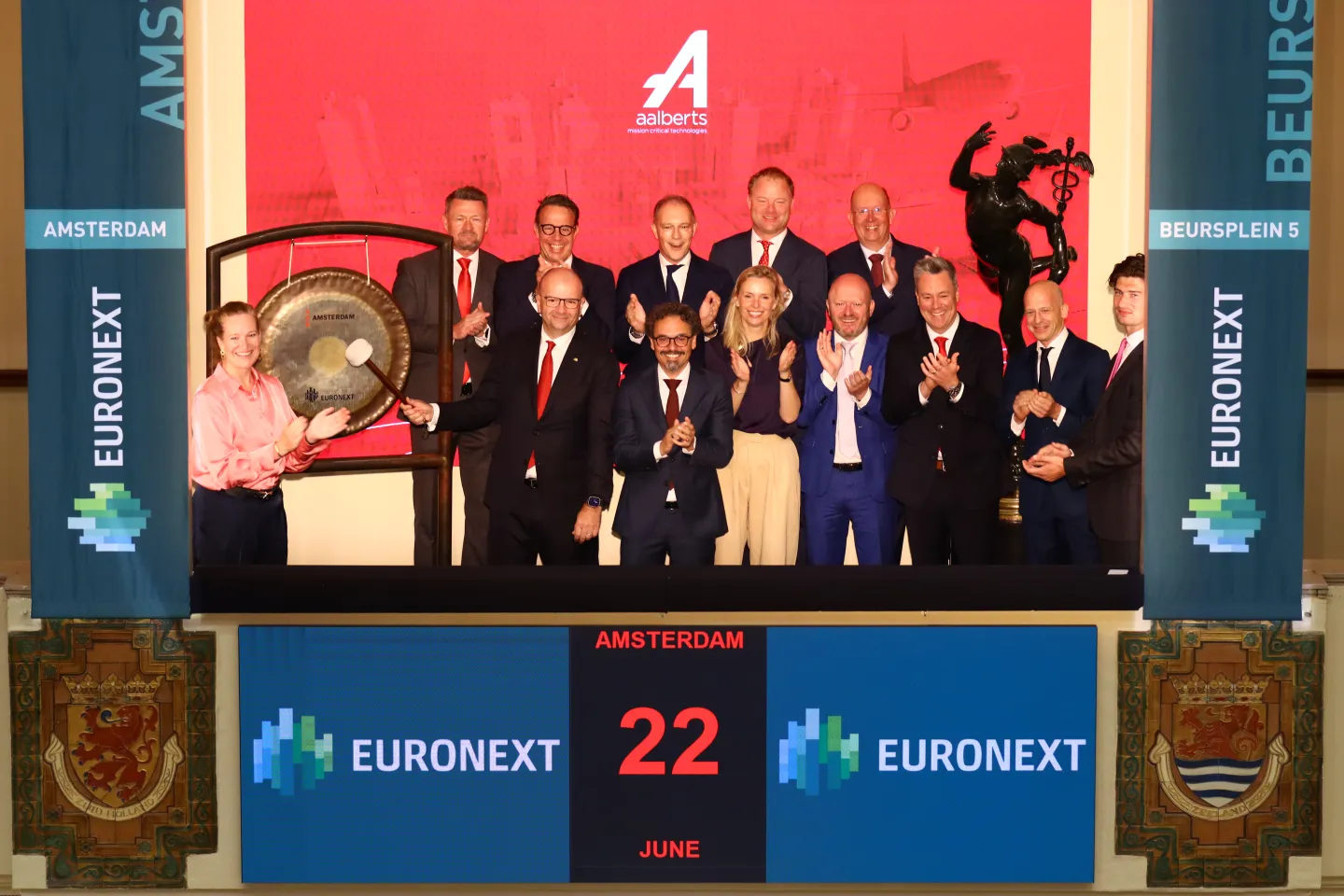 Aalberts N.V. celebrates return to the AEX Index