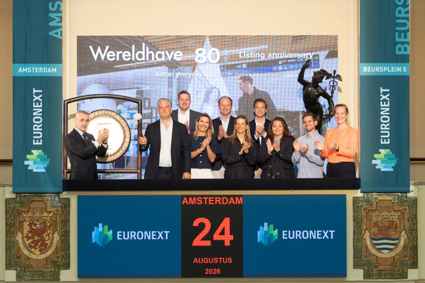 Wereldhave celebrates 80-year listing anniversary