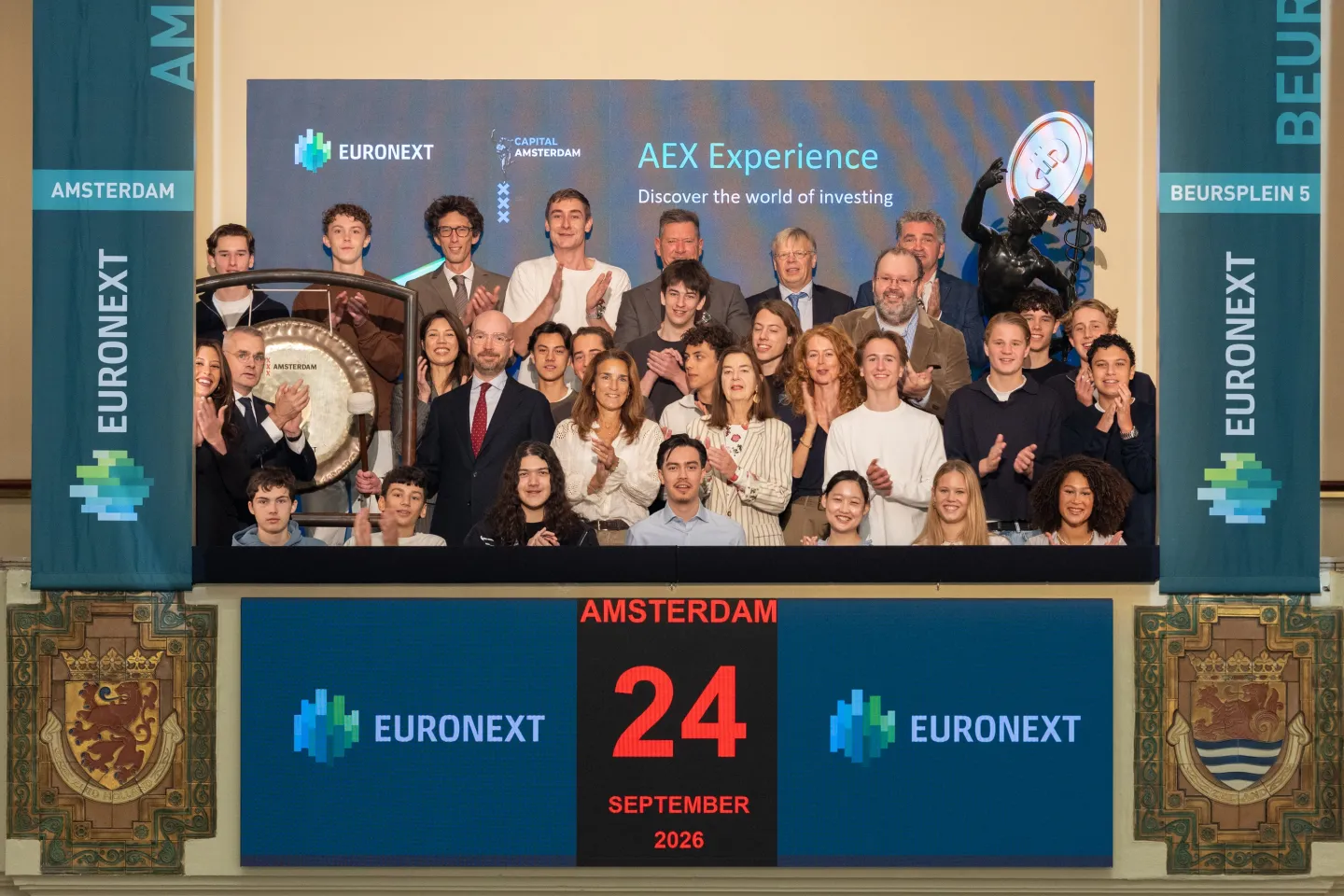 Inauguration of the AEX Experience at Euronext Amsterdam 