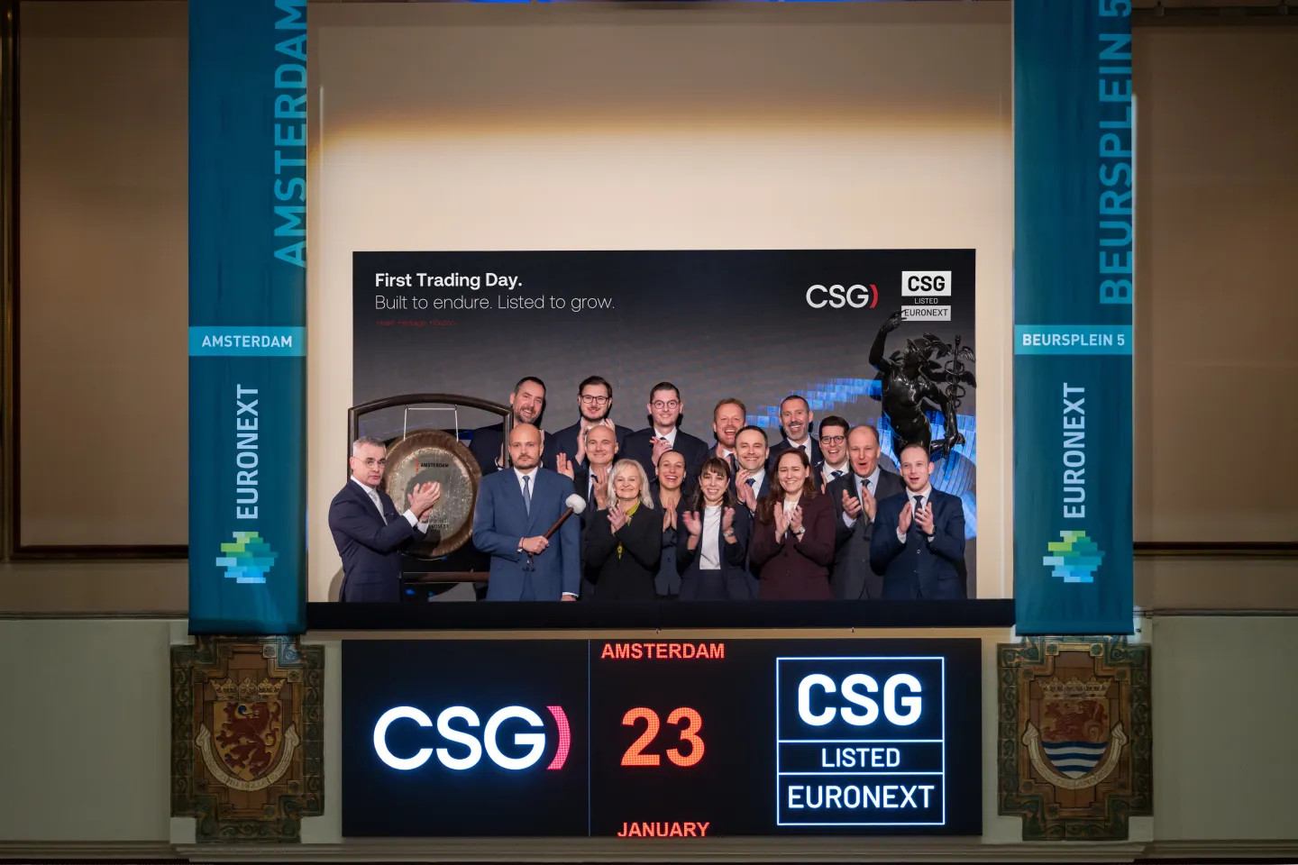 CSG listing on Euronext Amsterdam