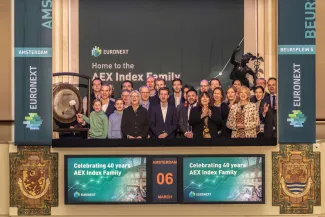 40 years AEX Index - Euronext Amsterdam