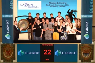 Saxion Finance & Control students visit Euronext Amsterdam