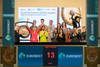 Euronext Rings the Bell for LGBTIQ+ Equality