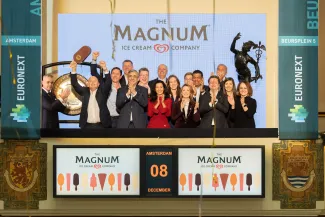 The Magnum Ice Cream Company lists on Euronext Amsterdam
