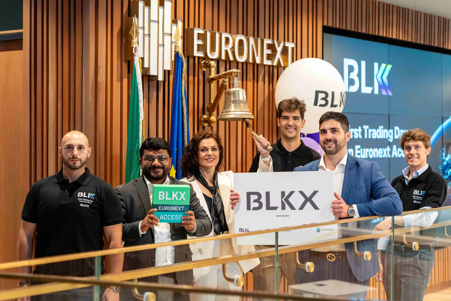 BLK Global PLC bell ceremony 